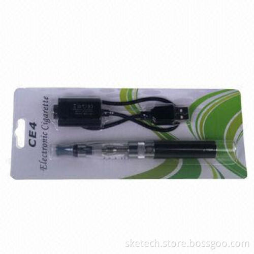 EGO Electronic Cigarette Starter Kit, 650mAh with CE4 Clearomizer, Blister Pack